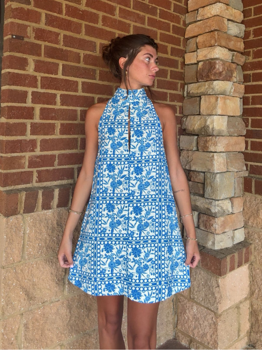 MARGOT DRESS - BLUE