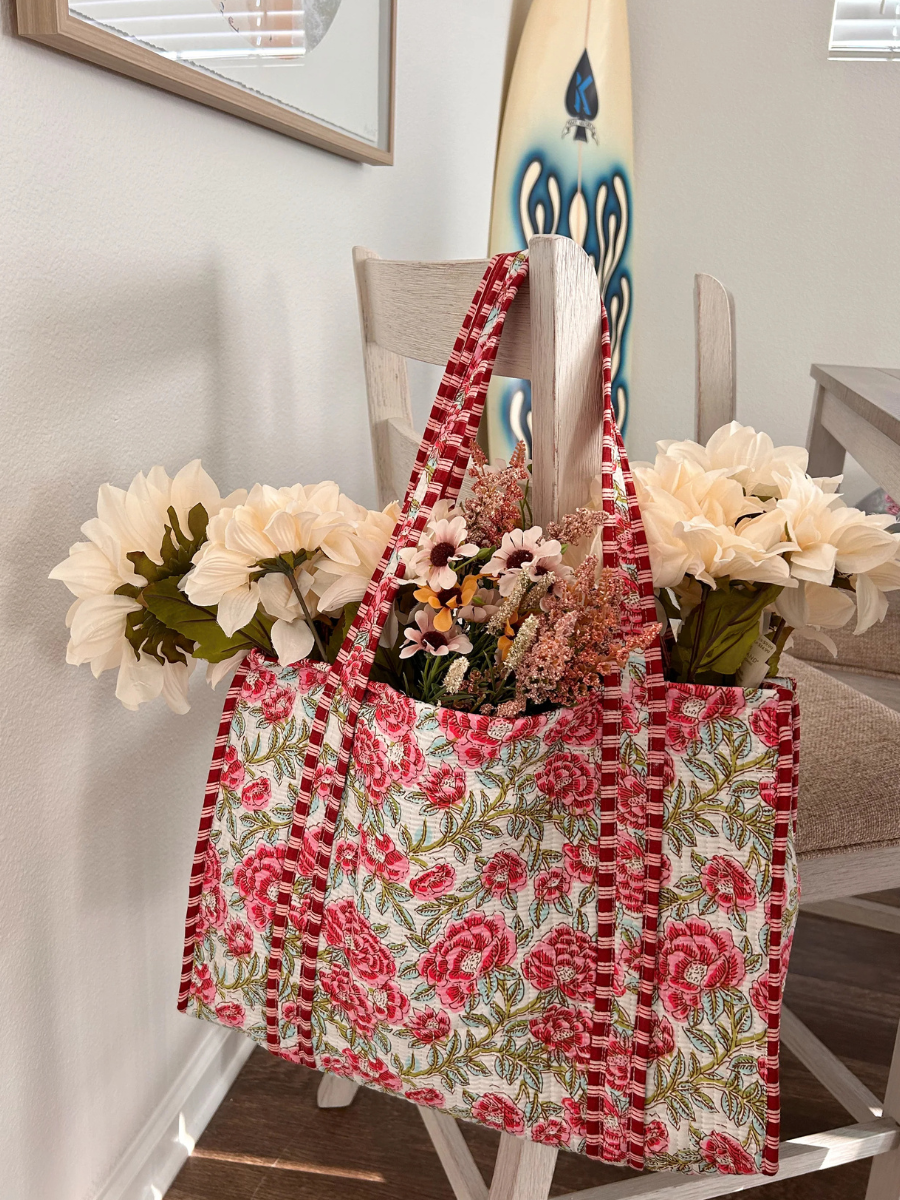 LANA QUILTED BAG - RED