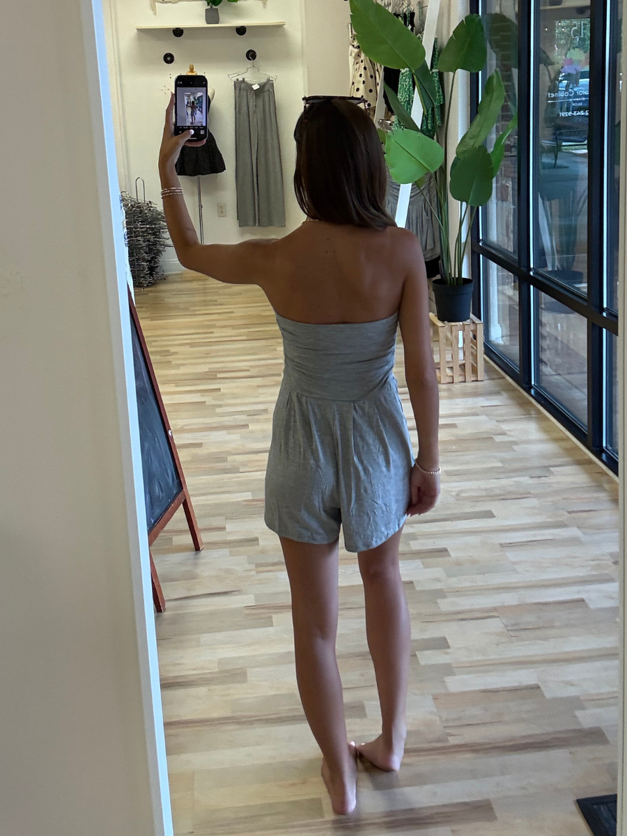 SOPHIA ROMPER - GREY