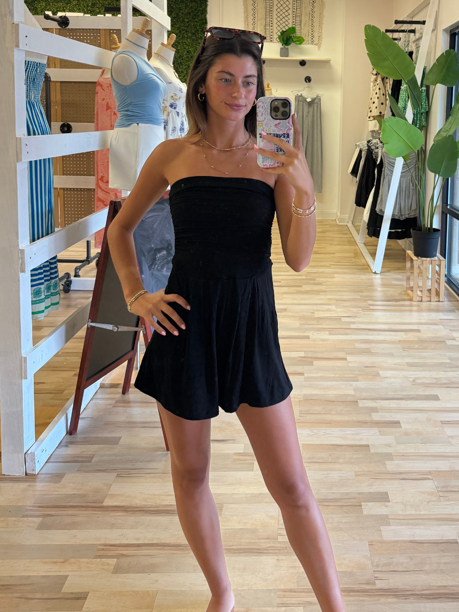SOPHIA ROMPER - BLACK