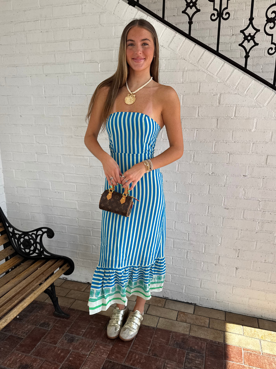 MAUI MIDI DRESS - BLUE