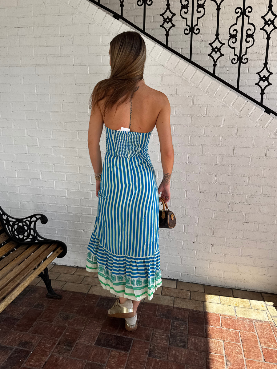 MAUI MIDI DRESS - BLUE