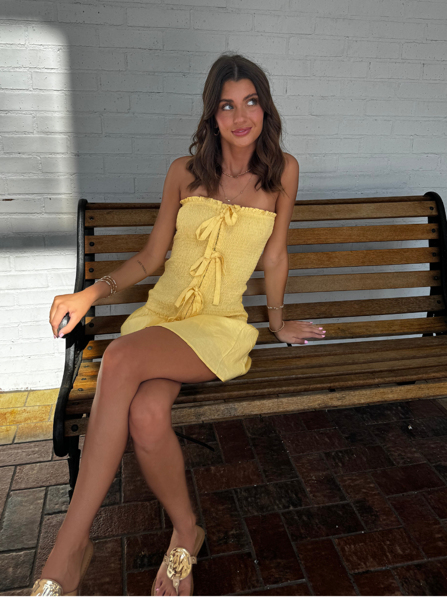 PADGETT MINI DRESS - YELLOW