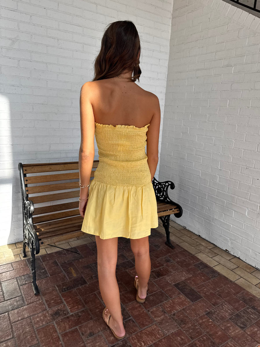 PADGETT MINI DRESS - YELLOW