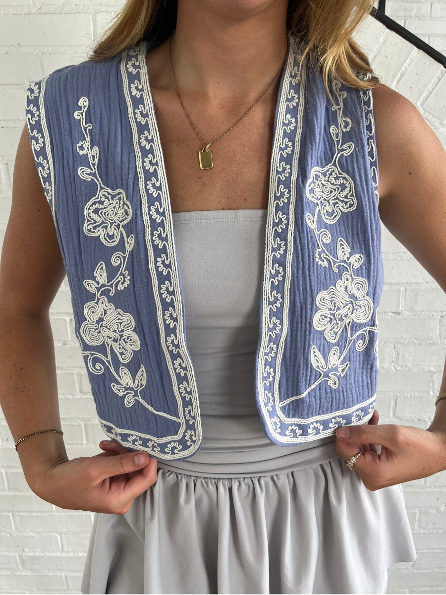 MILEY VEST - BLUE