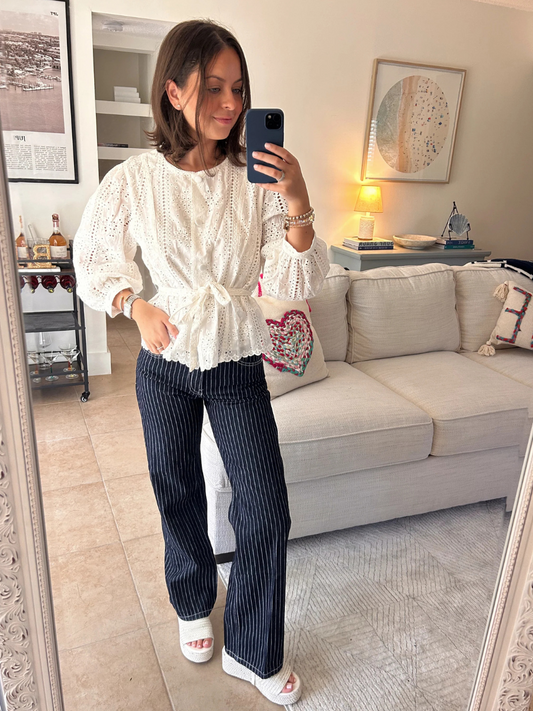 PAISLEY TOP - WHITE
