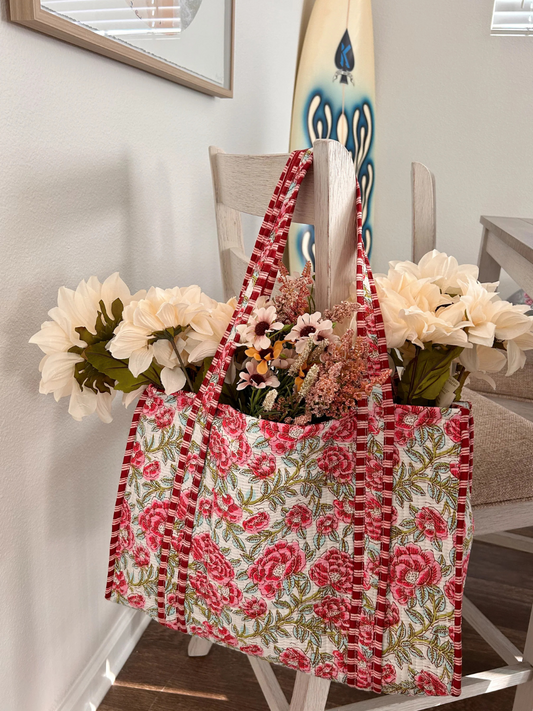LANA QUILTED BAG - RED